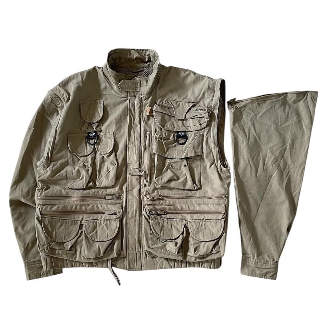 Columbia × General Research Columbia PFG Utility Multipocket Jacket / Vest (convertible) Size US M / EU 48-50 / 2 - 8 Thumbnail