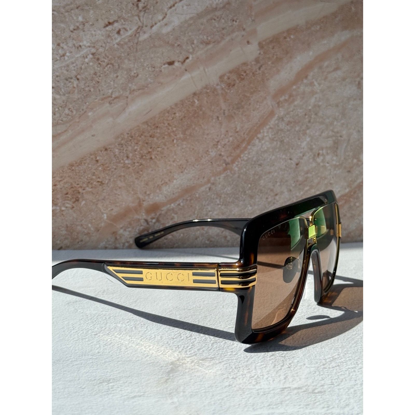 Gucci NEW Gucci GG0900S Havana Brown Aviator Sunglasses $650 Size ONE SIZE - 7 Thumbnail
