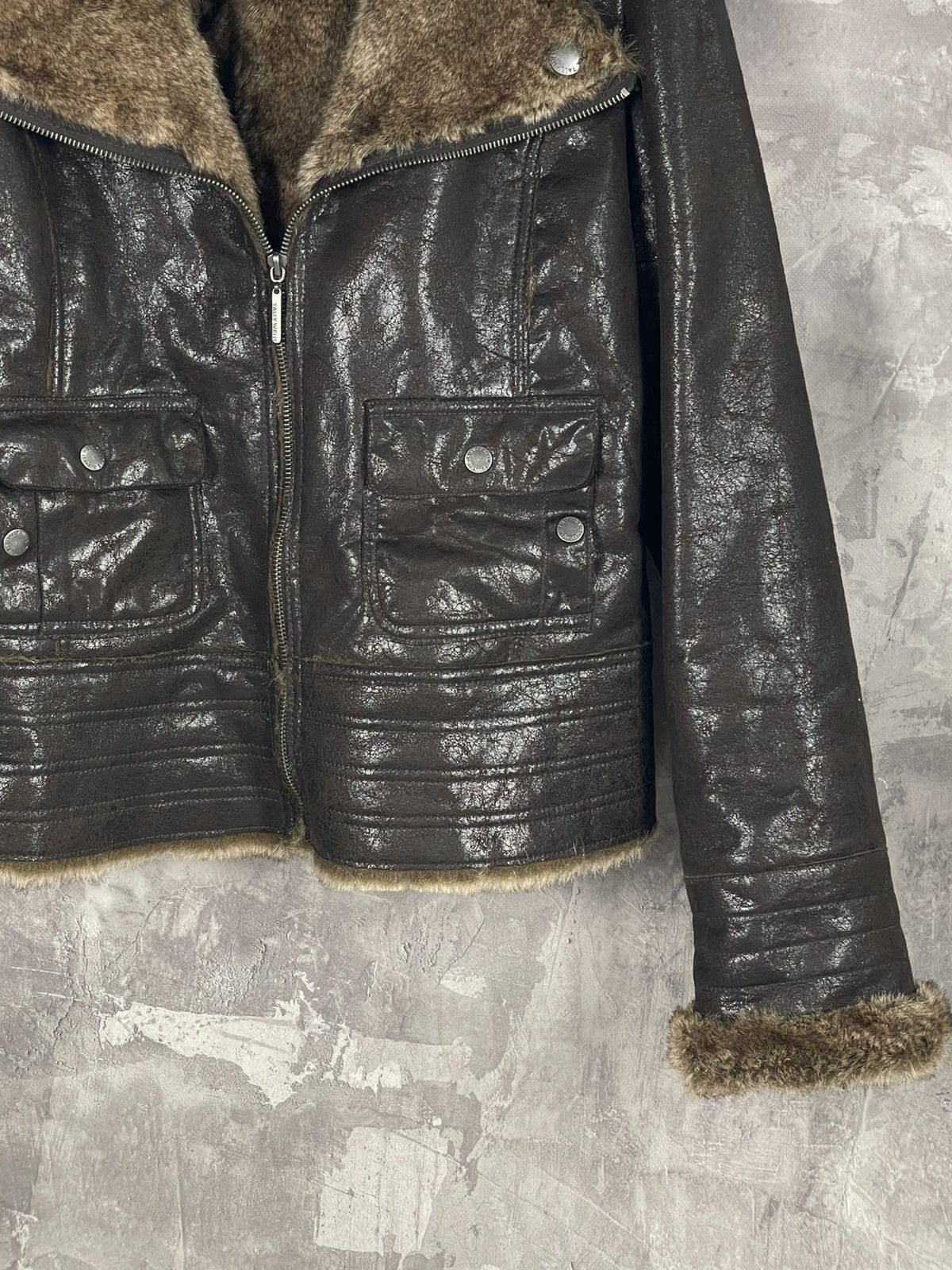 If Six Was Nine × Japanese Brand Y2K Jacket Eco Faux Leather Fur lgb Style Archive Size M / US 6-8 / IT 42-44 - 6 Thumbnail