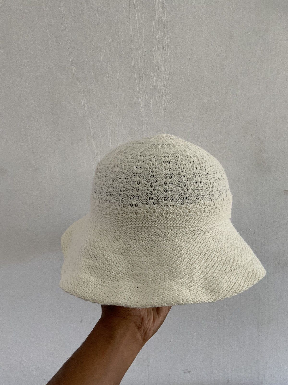 Japanese Brand Sugai Original White Bucket Hat Size ONE SIZE - 2 Thumbnail