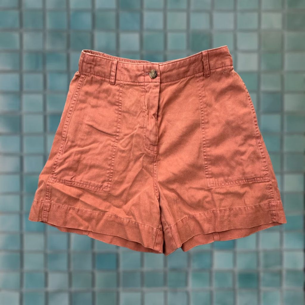 Banana Republic Banana Republic Shorts Womens XS Orange Rust High Rise Casual Cotton Preppy Sailor Pockets 4in Inseam Summer Spring Mens/Womens? Size 26" / US 2 / IT 38 - 1 Thumbnail