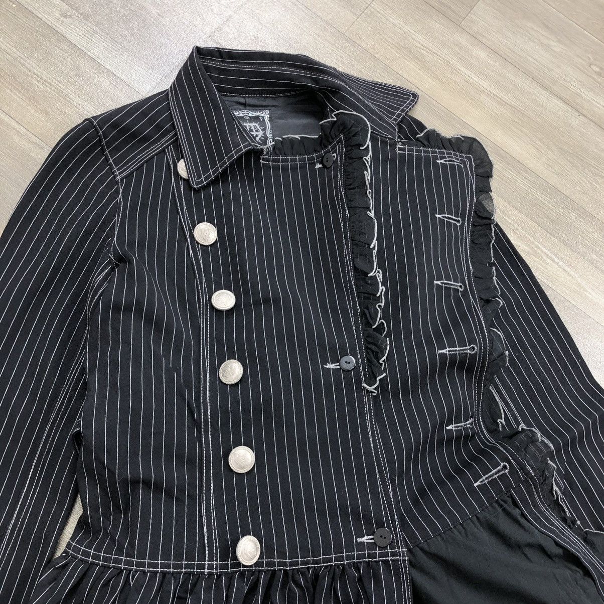If Six Was Nine Algonquins Stripped Blazers Dress Punk Gothic Grunge Opium Size M / US 6-8 / IT 42-44 - 19 Thumbnail
