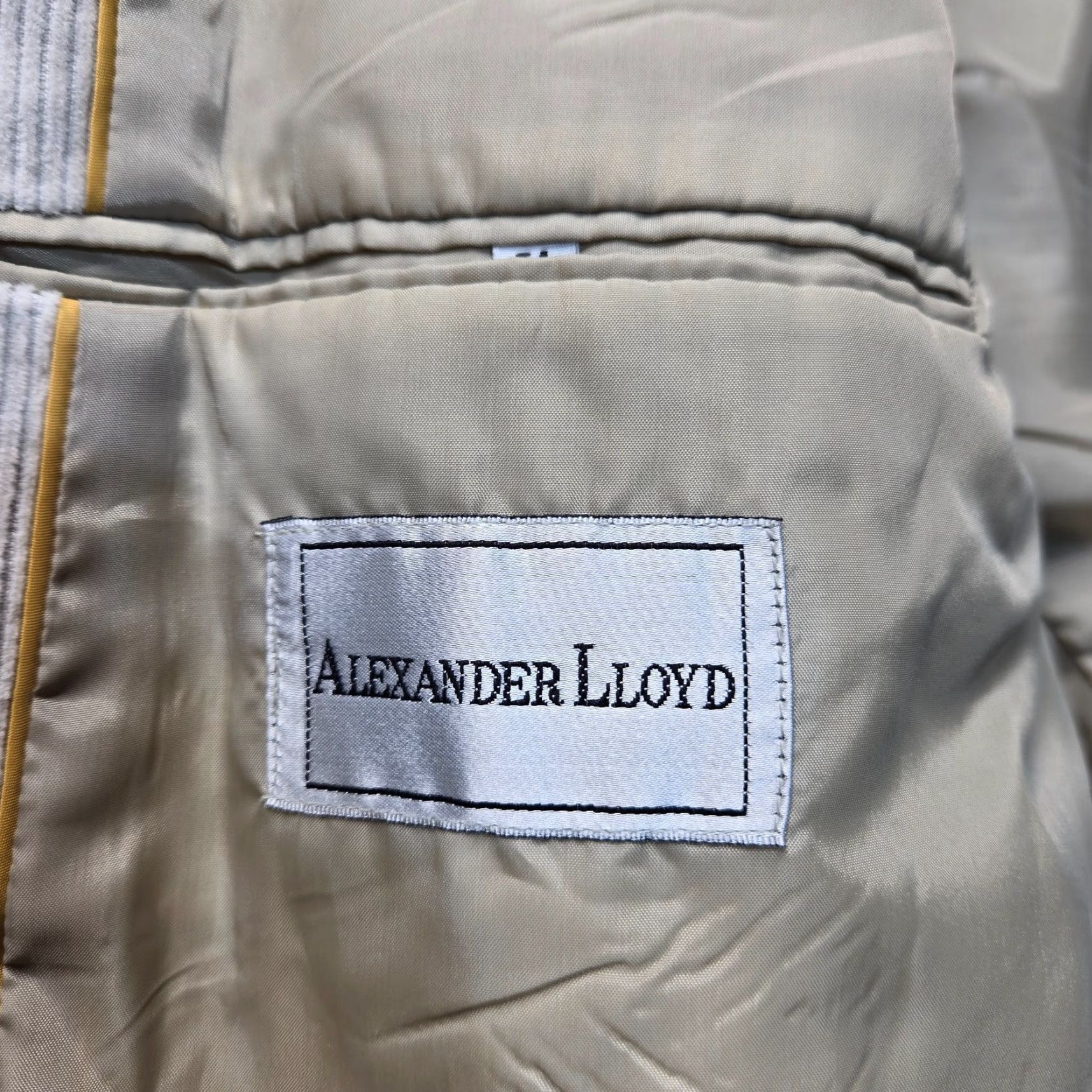 LLOYD VINTAGE Alexander Lloyd Jacket Adult 54 Regular Beige Double Breasted Reefer Coat Mens Size US L / EU 52-54 / 3 - 6 Thumbnail