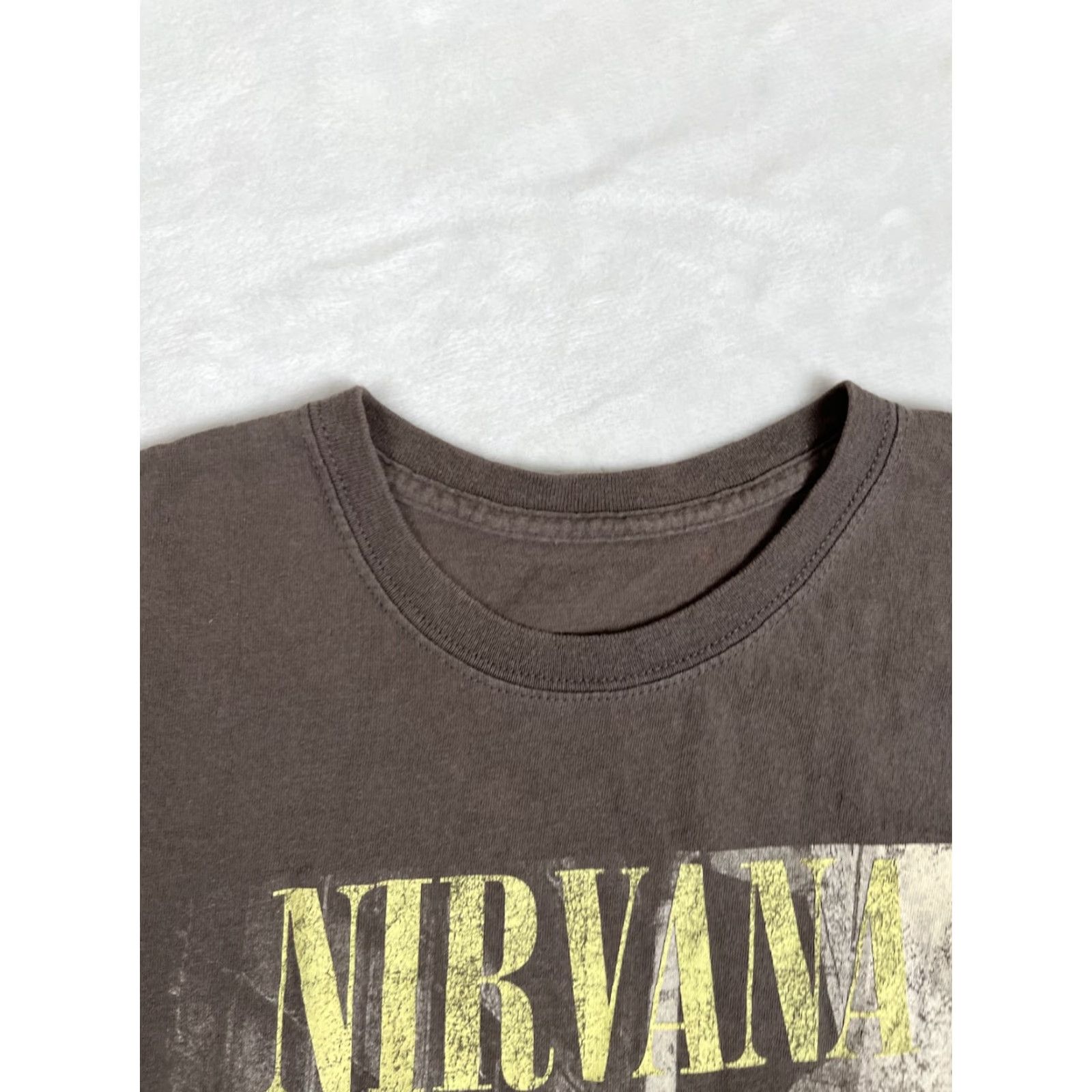 Etro Nirvana T-Shirt Mens Regular Short Sleeve Crew Neck Gray Cotton Logo 90s Retro Grunge Kurt Cobain Size M Size US M / EU 48-50 / 2 - 3 Thumbnail