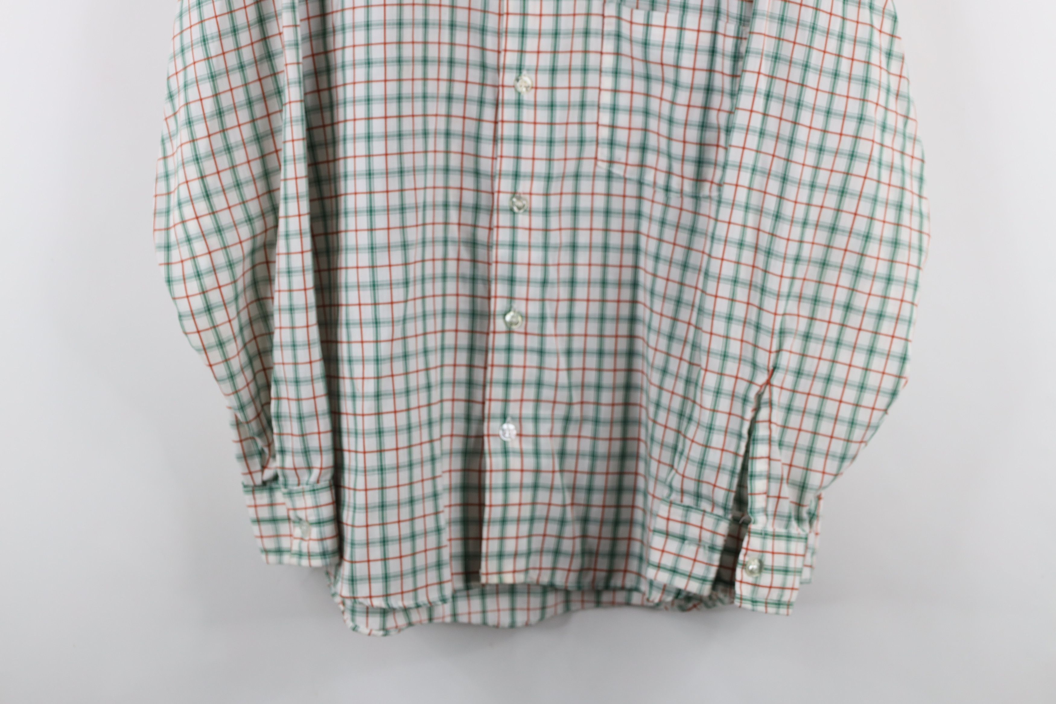 Vintage Vintage 60s 70s Streetwear Collared Button Shirt Plaid USA Size US L / EU 52-54 / 3 - 3 Thumbnail