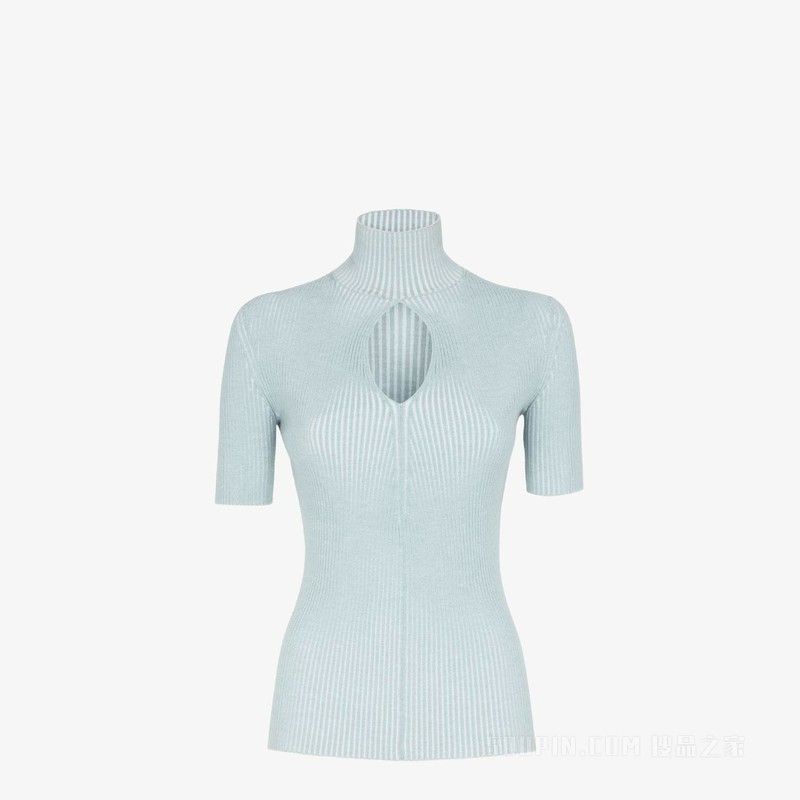 Fendi o1s1wg110425 Jumper in Blue Size S / US 4 / IT 40 - 1 Thumbnail