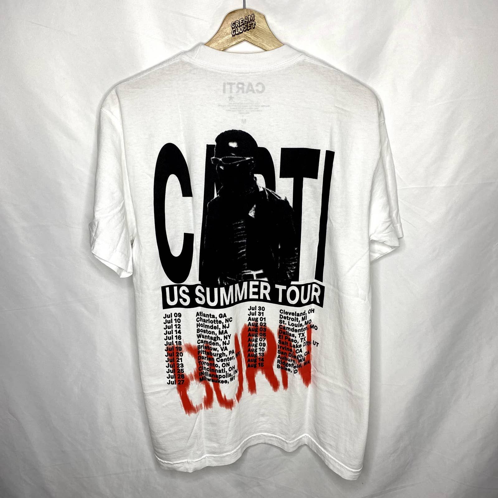 AWGE × Playboi Carti Die Lit WLR Cancelled Summer Tour Merch Tee in White Size US S / EU 44-46 / 1 - 2 Thumbnail