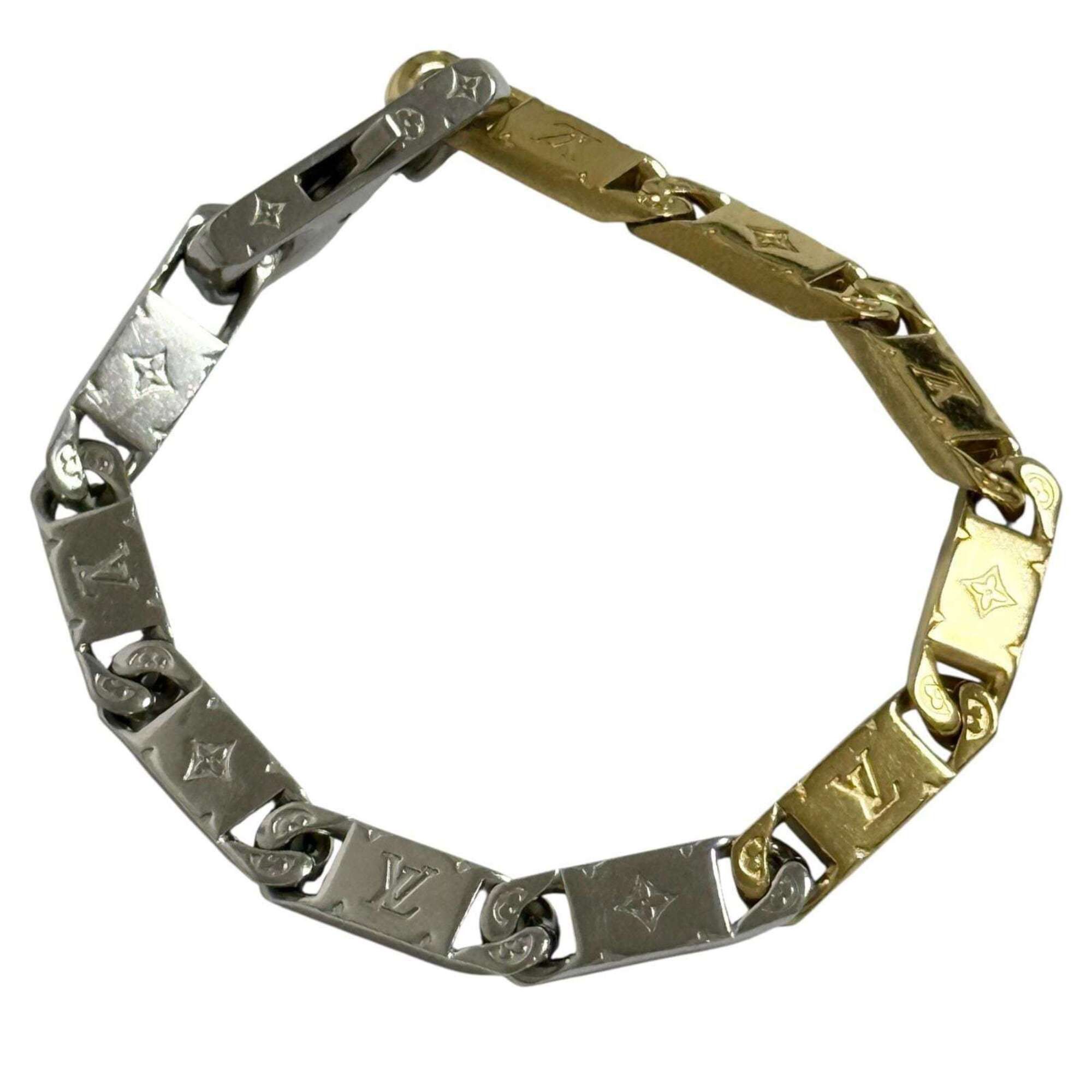 Louis Vuitton Louis Vuitton Men's Bracelet, Monogram, Tie-Up, 18cm, Two-Tone Color Size ONE SIZE - 1 Thumbnail