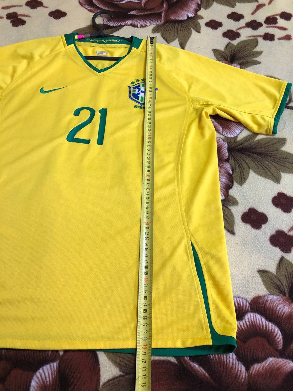 Nike Nike BRAZIL NIKE FOOTBALL SOCCER HOME JERSEY #21 Size US M / EU 48-50 / 2 - 9 Thumbnail