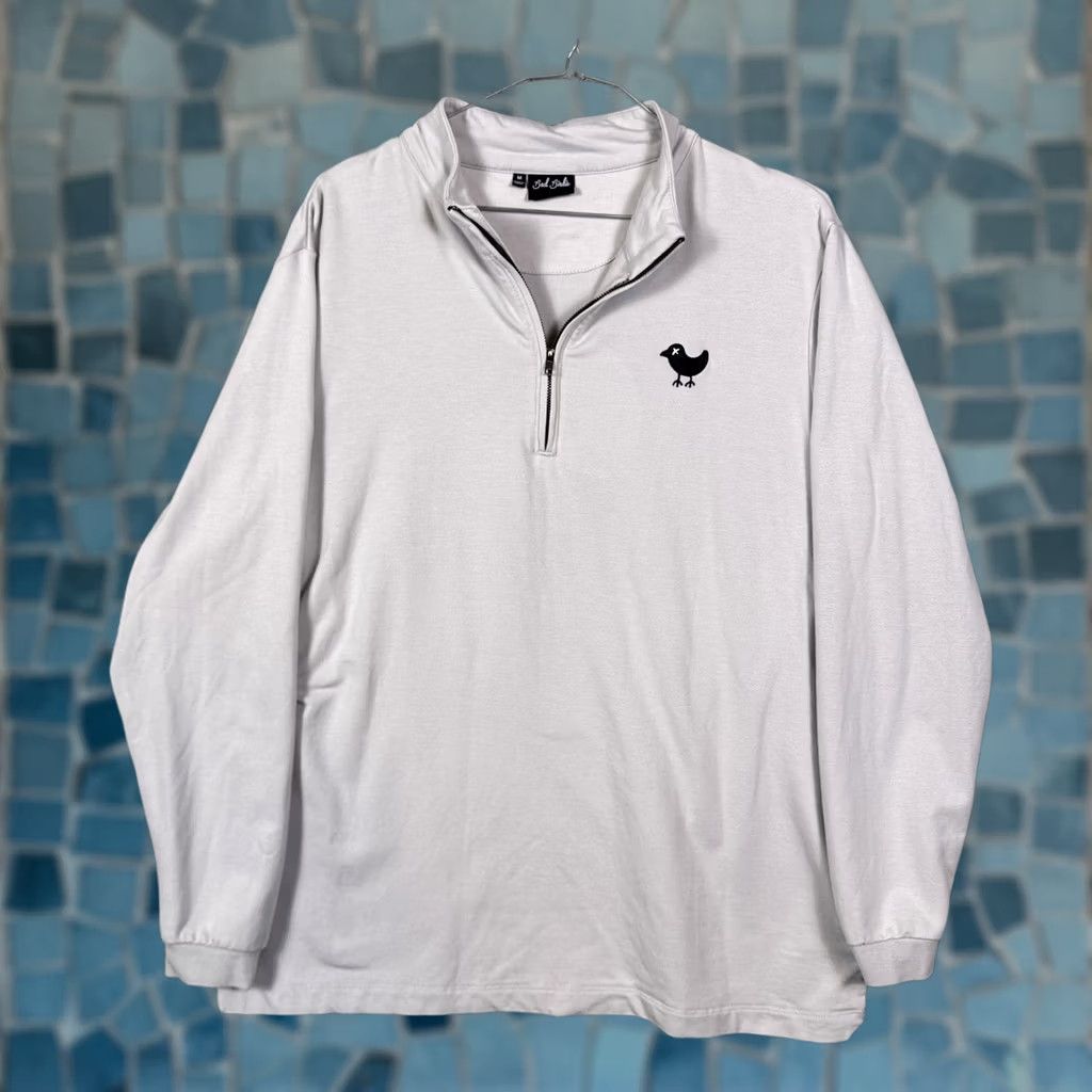 Vintage Bad Birdie Jacket Mens M 1/4 Zip Pullover Modal Soft Sweater Sweatshirt Golf Size US M / EU 48-50 / 2 - 1 Thumbnail