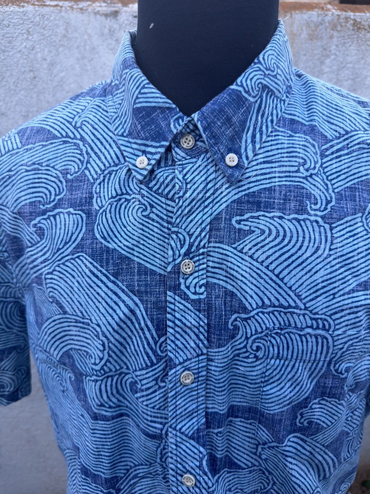 Reyn Spooner PreOwned Reyn Spooner Tailored Hawaiian Print Blue Men's XL Size US XL / EU 56 / 4 - 3 Thumbnail