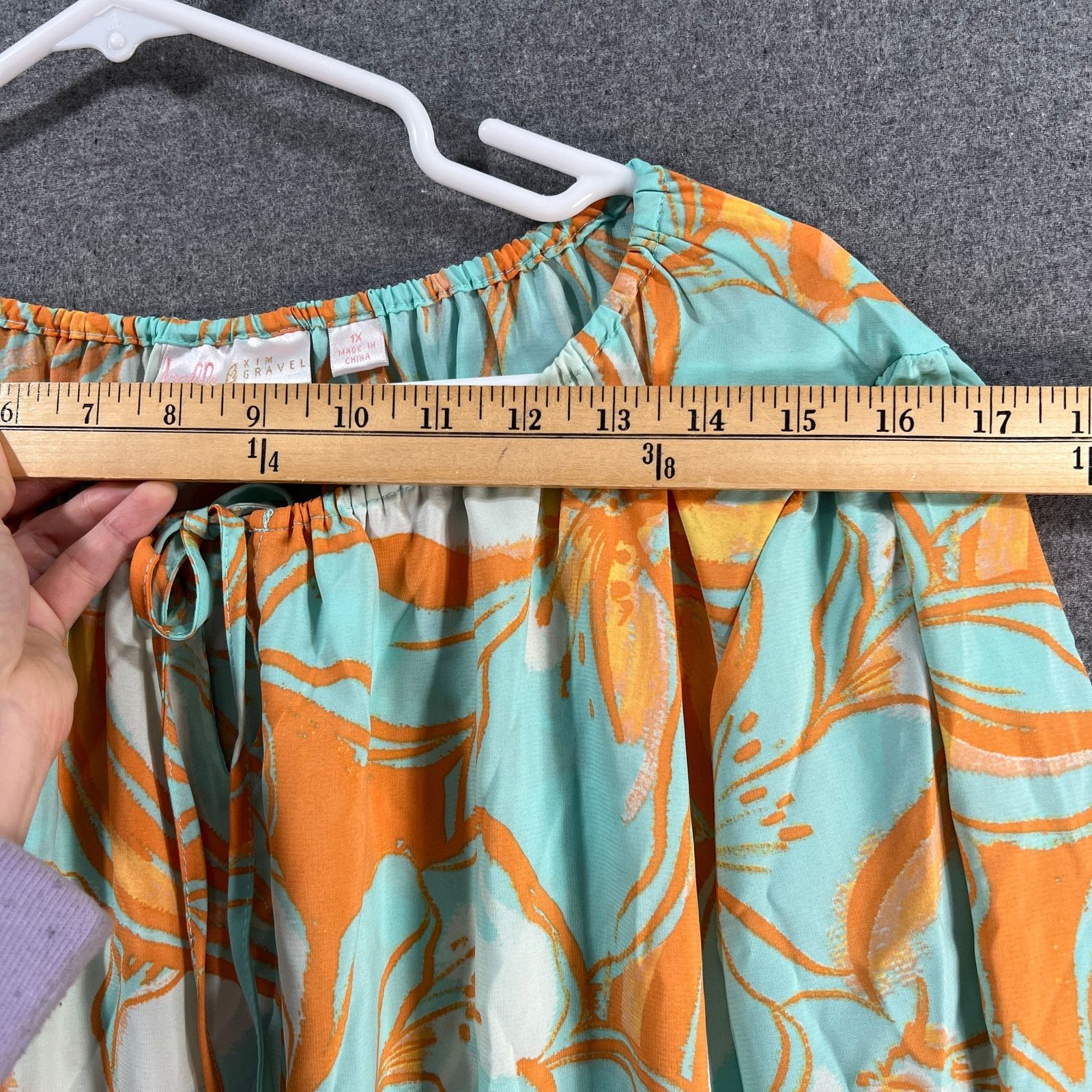 Other Belle by Kim Gravel Tropical Pop Balloon 3/4 Sleeve Size XL / US 12-14 / IT 48-50 - 6 Thumbnail