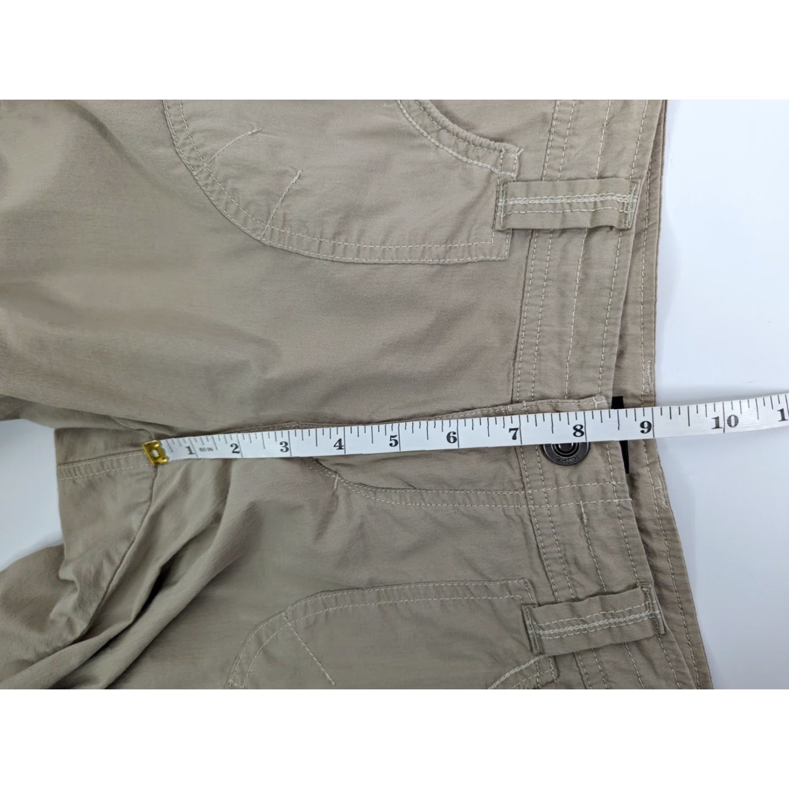 Vintage Kuhl Pants Womens 6 Khaki Beige Tan Capris Cargo Cropped Casual Hiking Outdoor Shirt Pants? Size 28" / US 6 / IT 42 - 7 Thumbnail