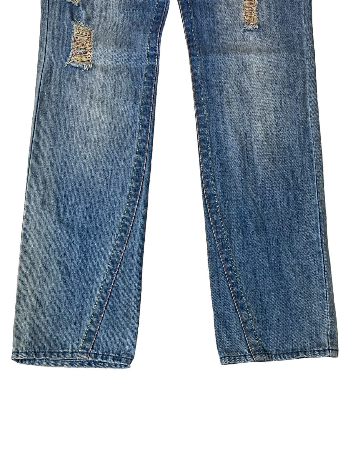 Le Grande Bleu (L.G.B.) JAPANESE BMB BLUE MOON BLUE SURFGIRL RAINBOW JEANS/DENIM Size US 32 / EU 48 - 3 Thumbnail