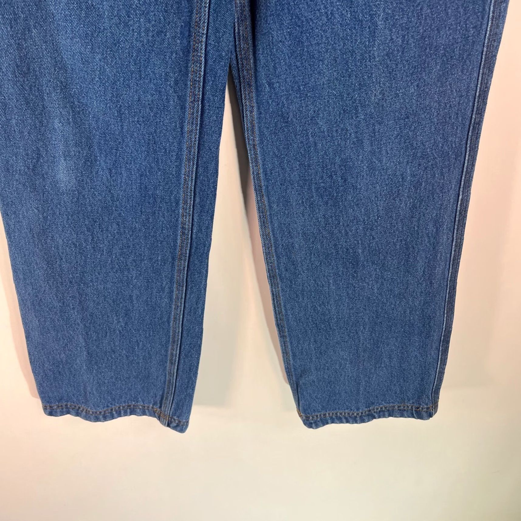 CO Duluth Trading Co Mens Low Rise Flat Front Blue Denim Straight Jeans Size 30X32 Size US 30 / EU 46 - 7 Thumbnail