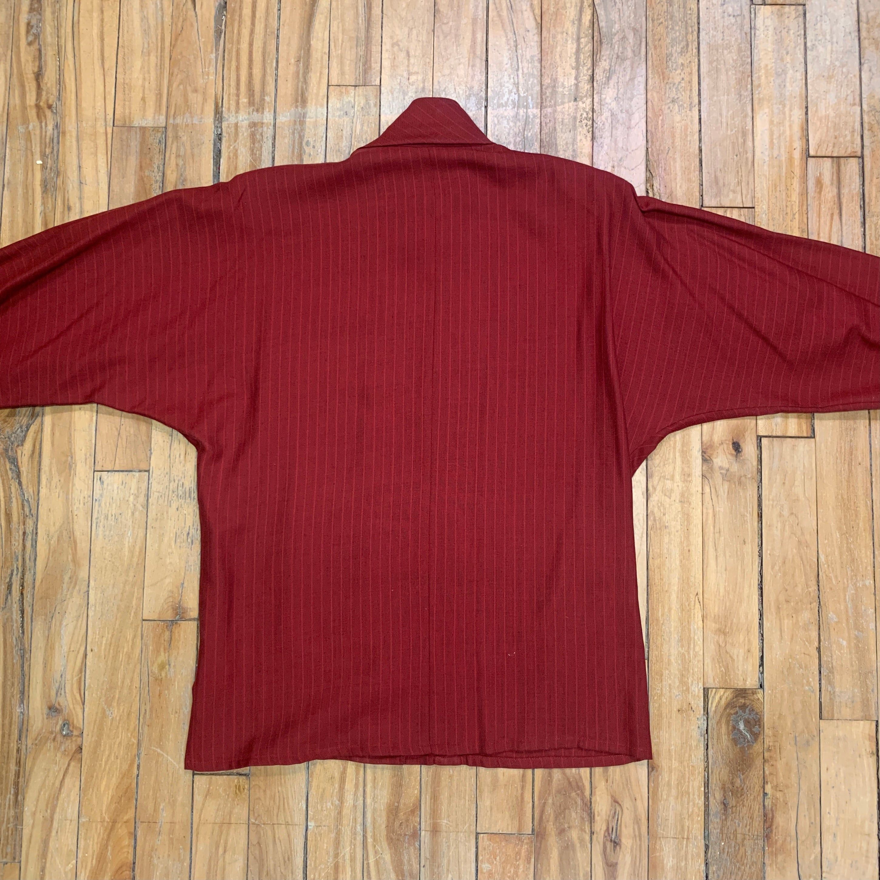 Guy Laroche Vintage Deadstock Designer Guy Laroche Pinstriped Wool Blend Top Made In France Size M Size M / US 6-8 / IT 42-44 - 2 Thumbnail