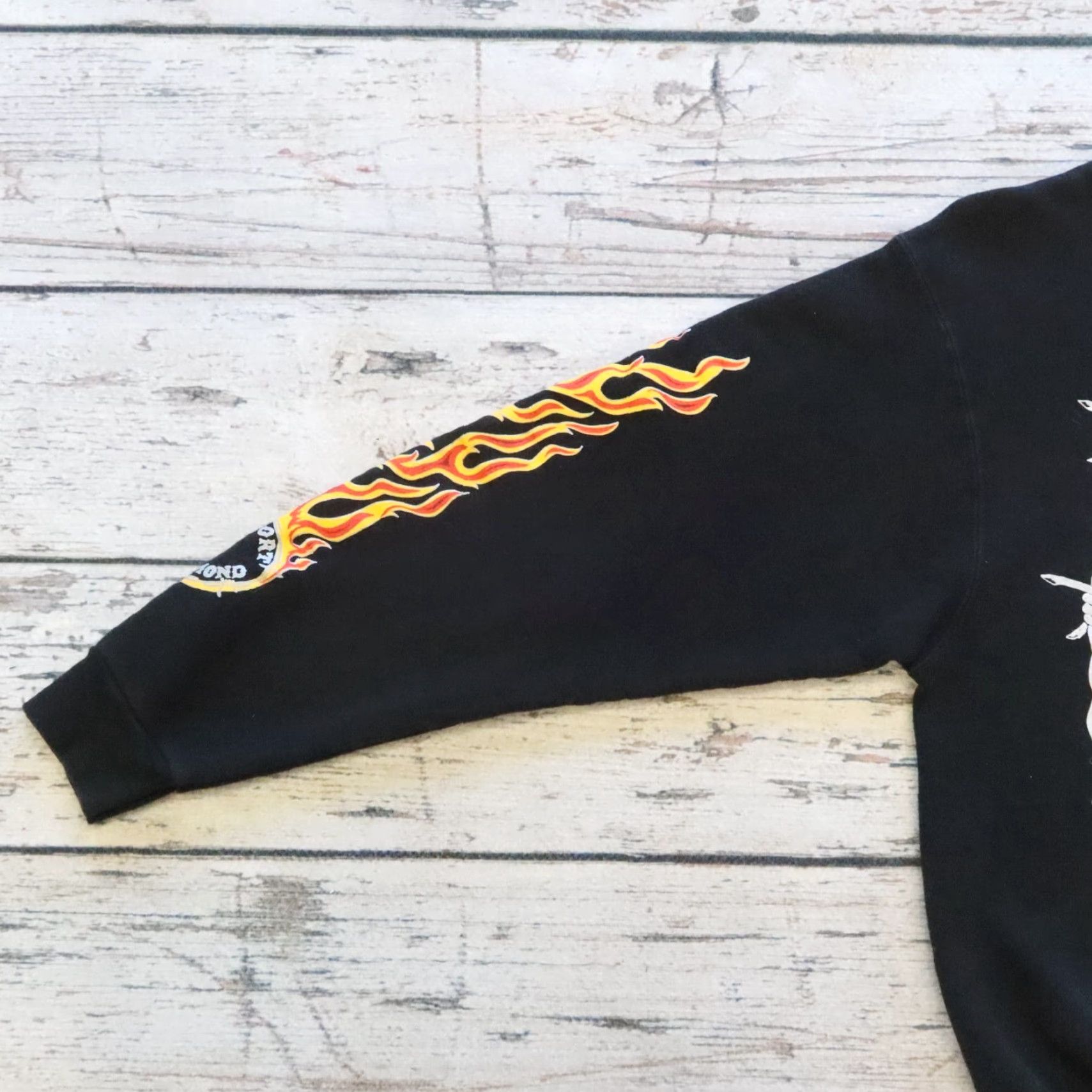 Fruit Of The Loom VINTAGE Richmond Crewneck Sweatshirt Men S Black 1981 Hells Angels Red & White Support Richmond Crewneck Sweatshirt Size US S / EU 44-46 / 1 - 4 Thumbnail