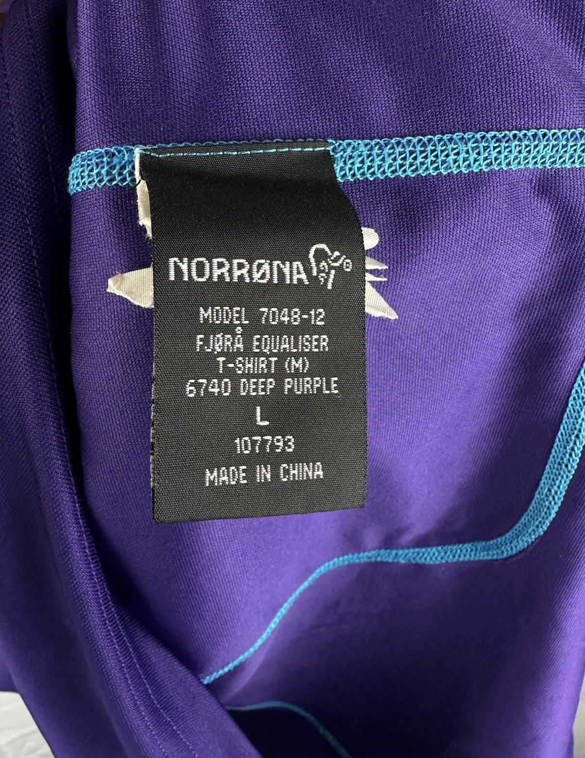Norrona Mens Norrona Fjora Equaliser T Shirt Reflective Logo Size L Size US L / EU 52-54 / 3 - 10 Thumbnail