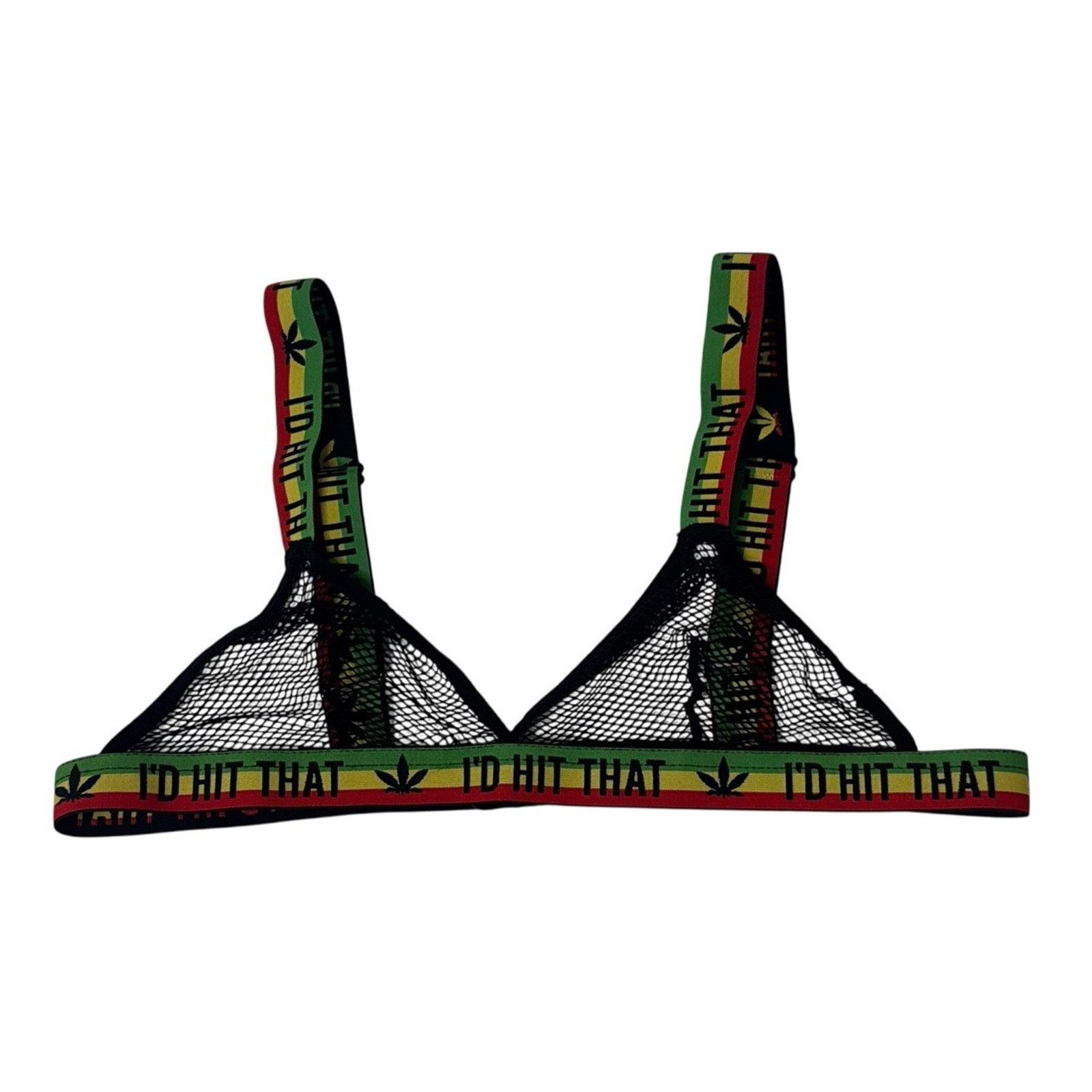 Other MJ I’D HIT THAT Fish Net Bralette Panty Set Festival L/XL Size L / US 10 / IT 46 - 6 Thumbnail