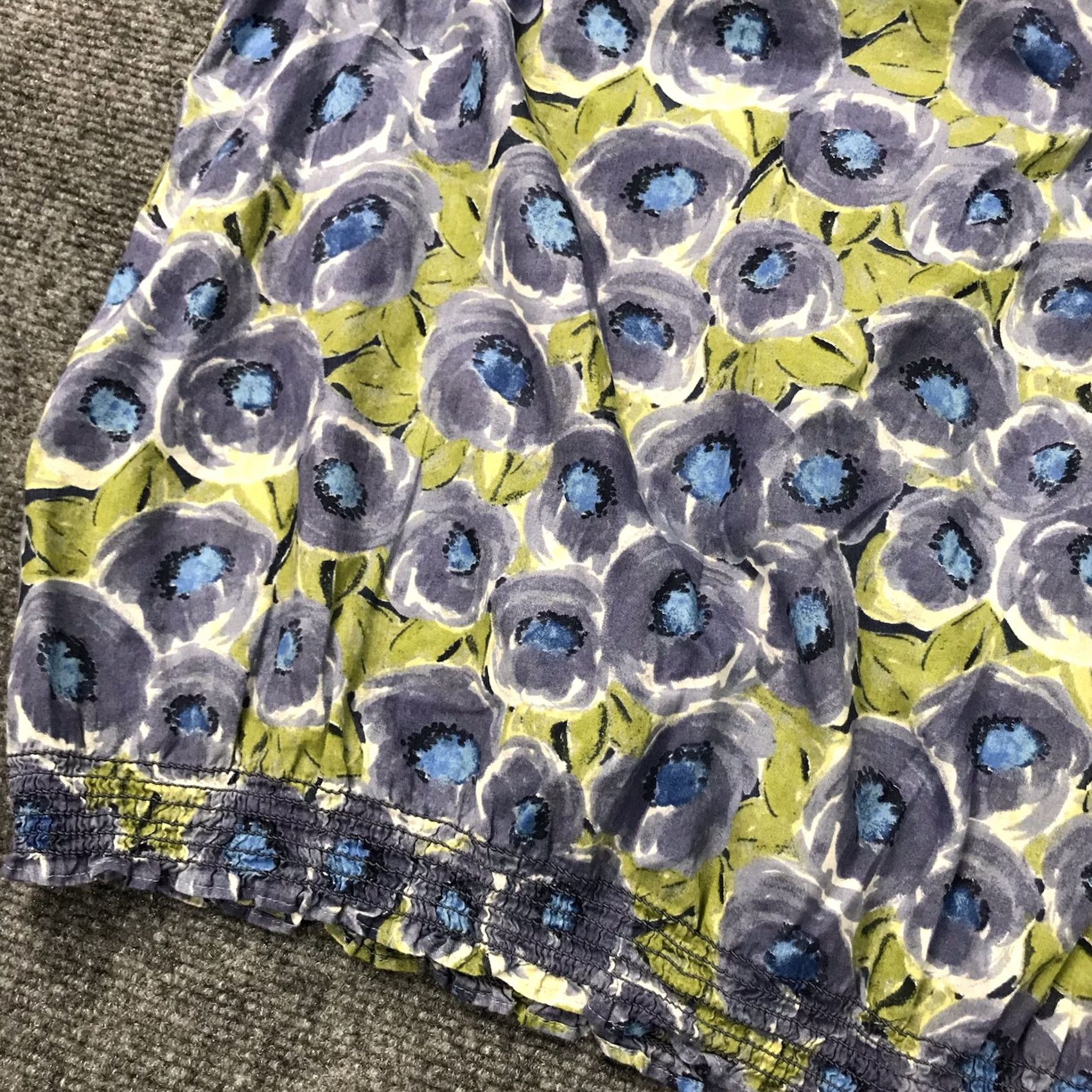 Ann Taylor Ann Taylor Loft Blouse Shirt Women Medium Floral Print Soft Lightweight Short Sleeve Scoop Neck Size M / US 6-8 / IT 42-44 - 7 Thumbnail
