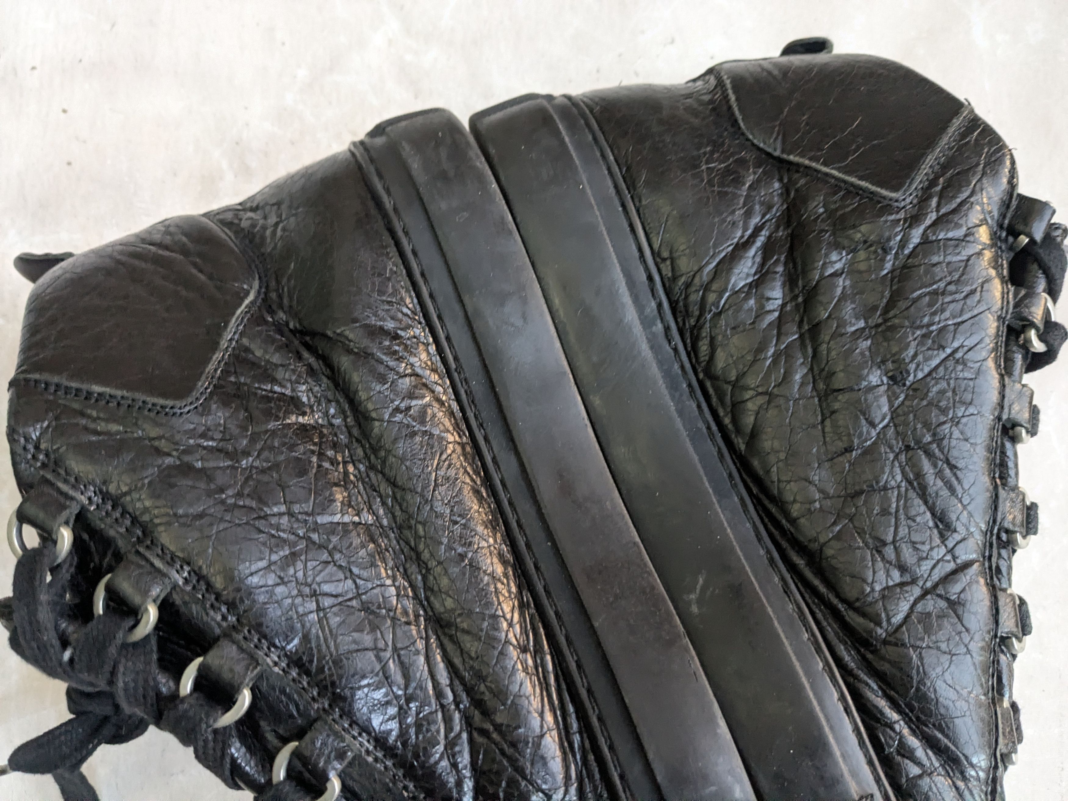Balenciaga Balenciaga Arena Black 8 High Tops Leather Size US 8 / EU 41 - 13 Thumbnail