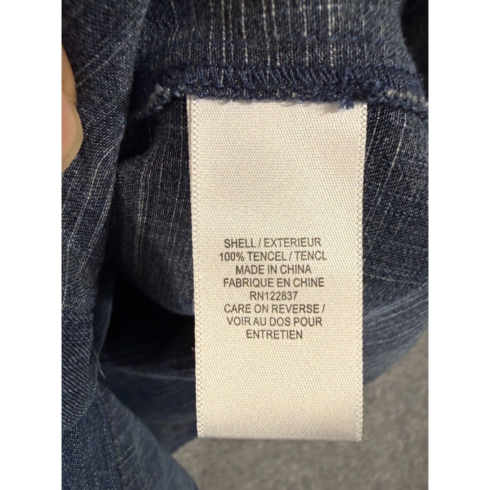 Madison Madison Hill Shirt Womens M Blue Denim Snap Front Long Sleeve Western Style Size M / US 6-8 / IT 42-44 - 6 Thumbnail