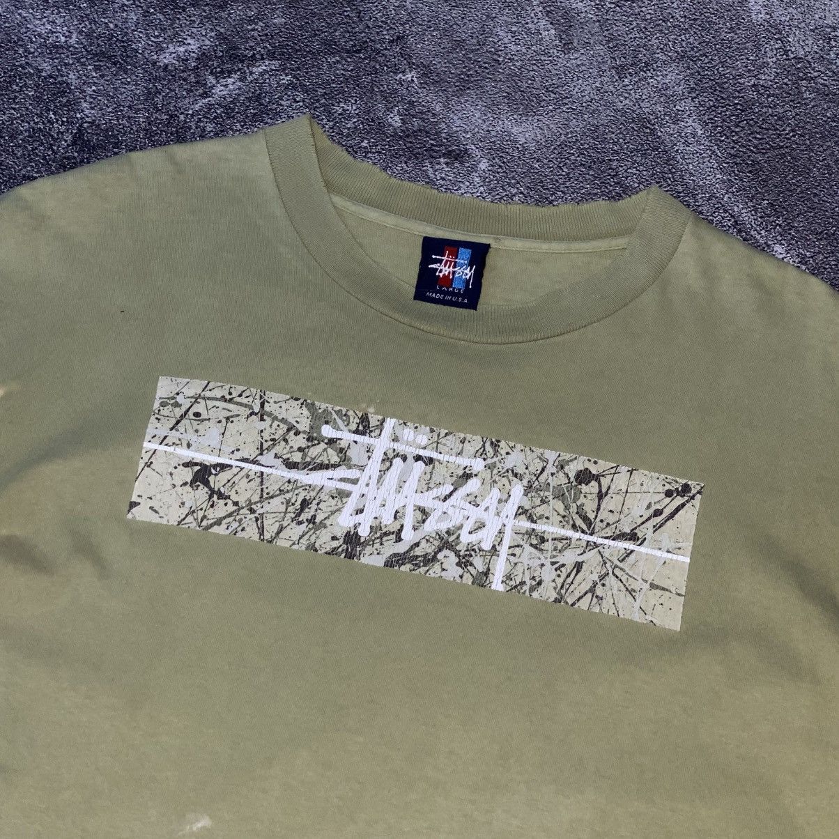 Stussy × Vintage ❌SOLD❌ Vintage Stussy 90s Box Logo 🇺🇸🇺🇸 Size US L / EU 52-54 / 3 - 2 Thumbnail