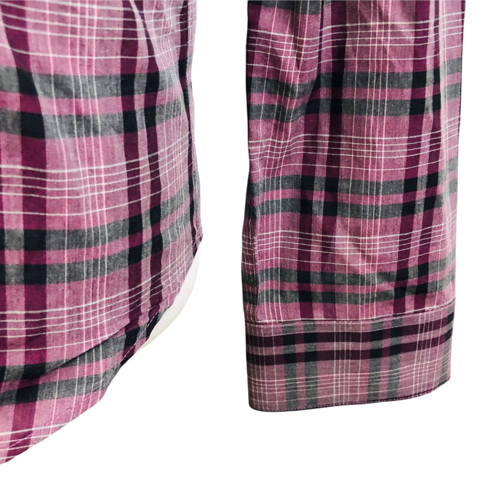 Theory Theory Button Front Shirt Purple Plaid Long Sleeve Collar XS Size US XS / EU 42 / 0 - 4 Thumbnail