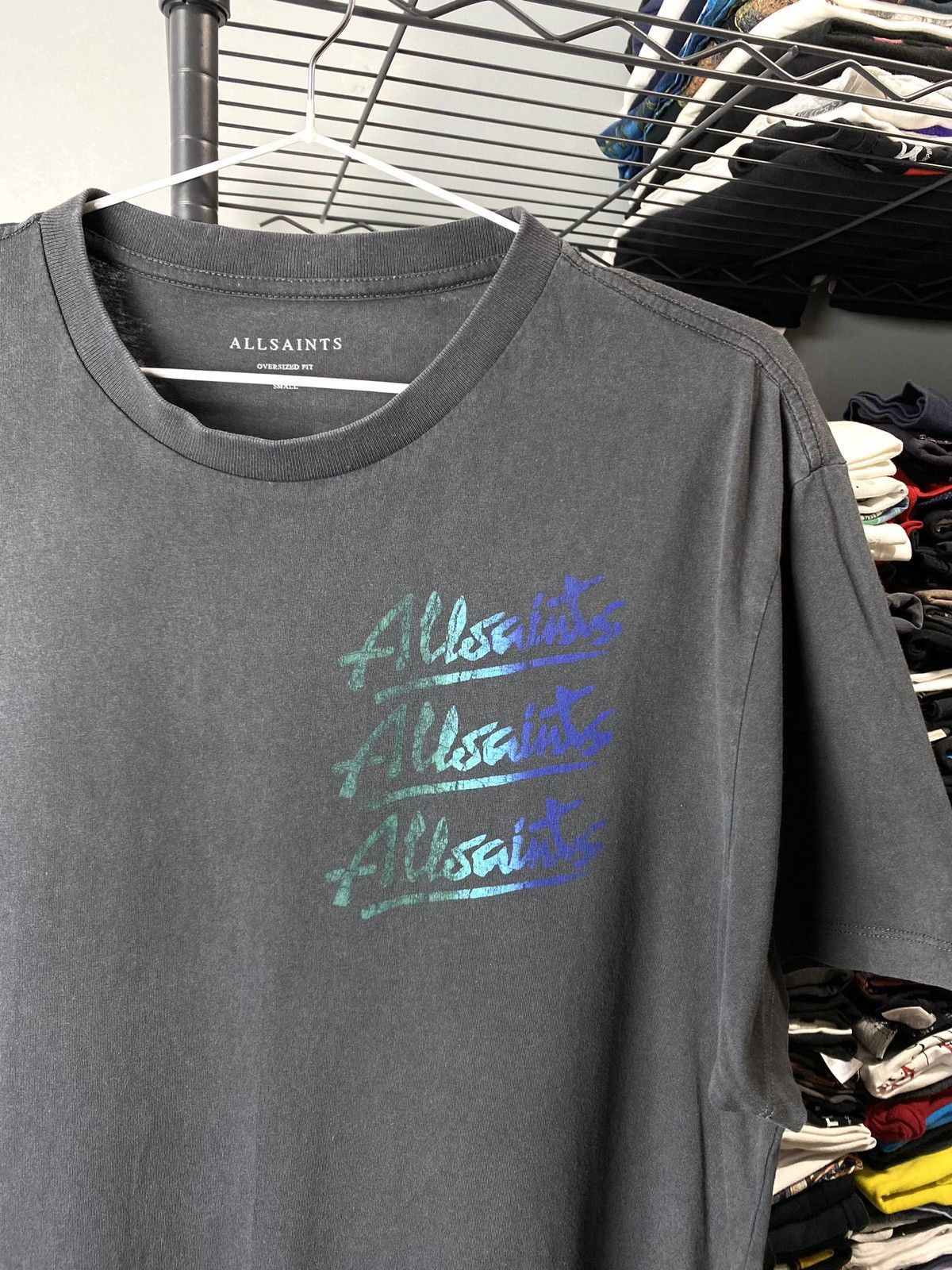 Allsaints Vintage All Saints Gradient Art T Shirt Hype Y2K Size US S / EU 44-46 / 1 - 3 Thumbnail