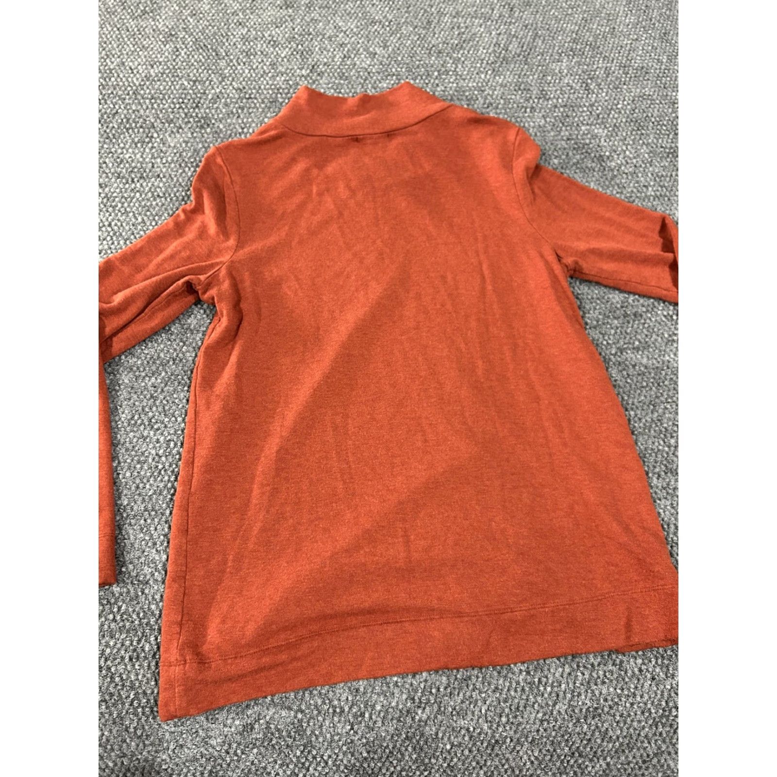 Loft VINTAGE? Wait—no vintage. LOFT Outlet Lounge Shirt Womens Medium Orange Cowl Neck Snap Pullover Top Size M / US 6-8 / IT 42-44 - 7 Thumbnail