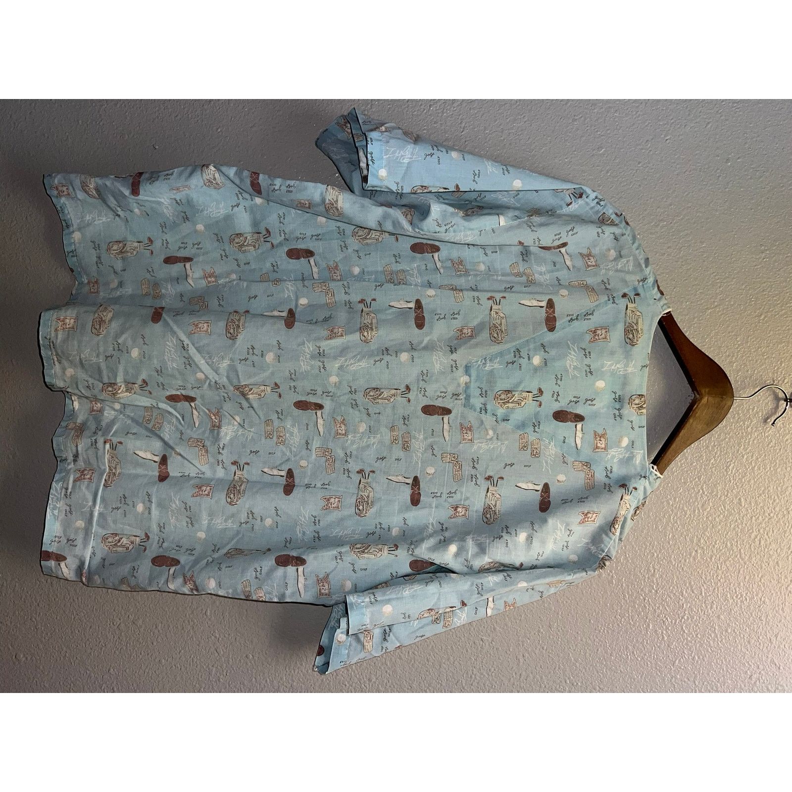 Manhattan Portage Vintage Manhattan Button Up Sleep Shirt Golf Golfing Sleeper Size US L / EU 52-54 / 3 - 7 Thumbnail