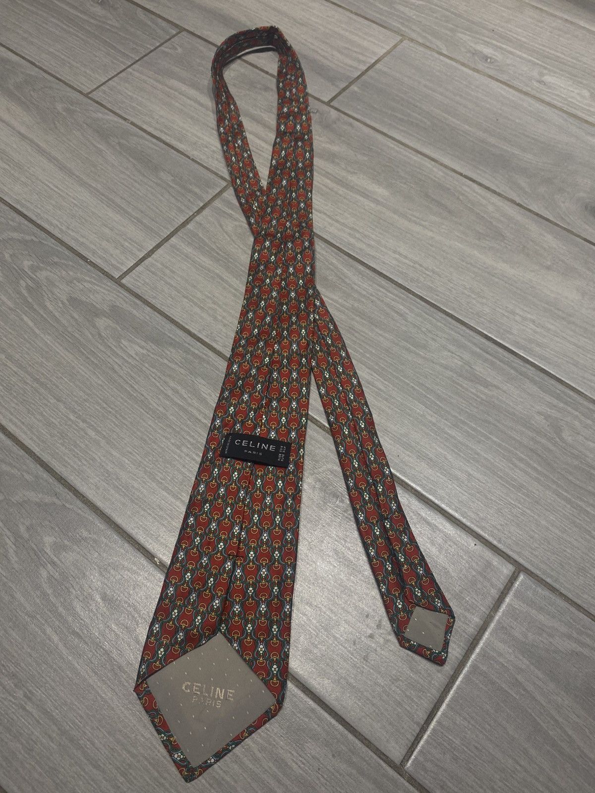 Celine Vintage tie from Celine Paris gold monogram Size ONE SIZE - 2 Thumbnail