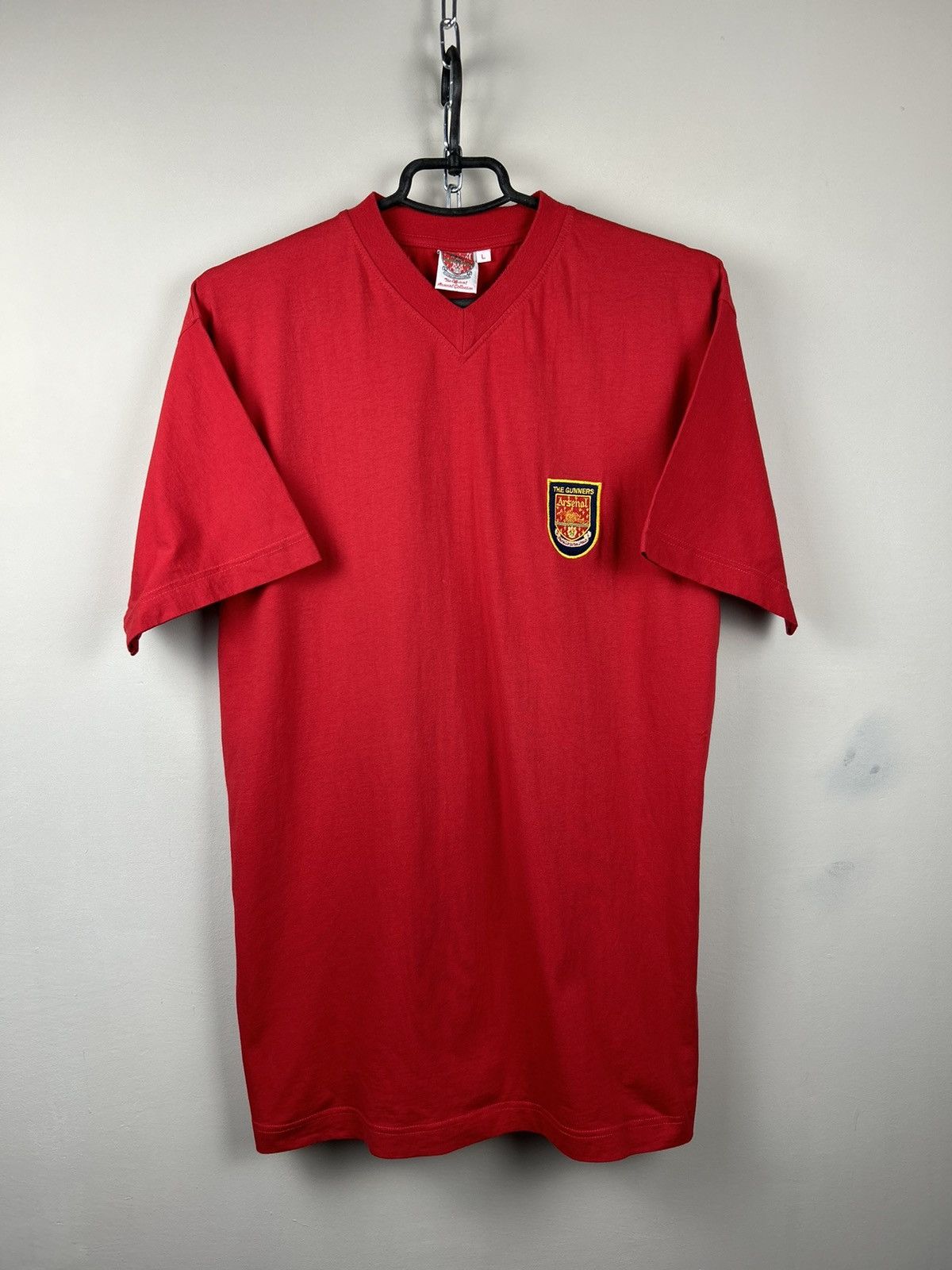 Vintage Vintage 90s Arsenal London Jersey Cotton T shirt Size US L / EU 52-54 / 3 - 1 Thumbnail