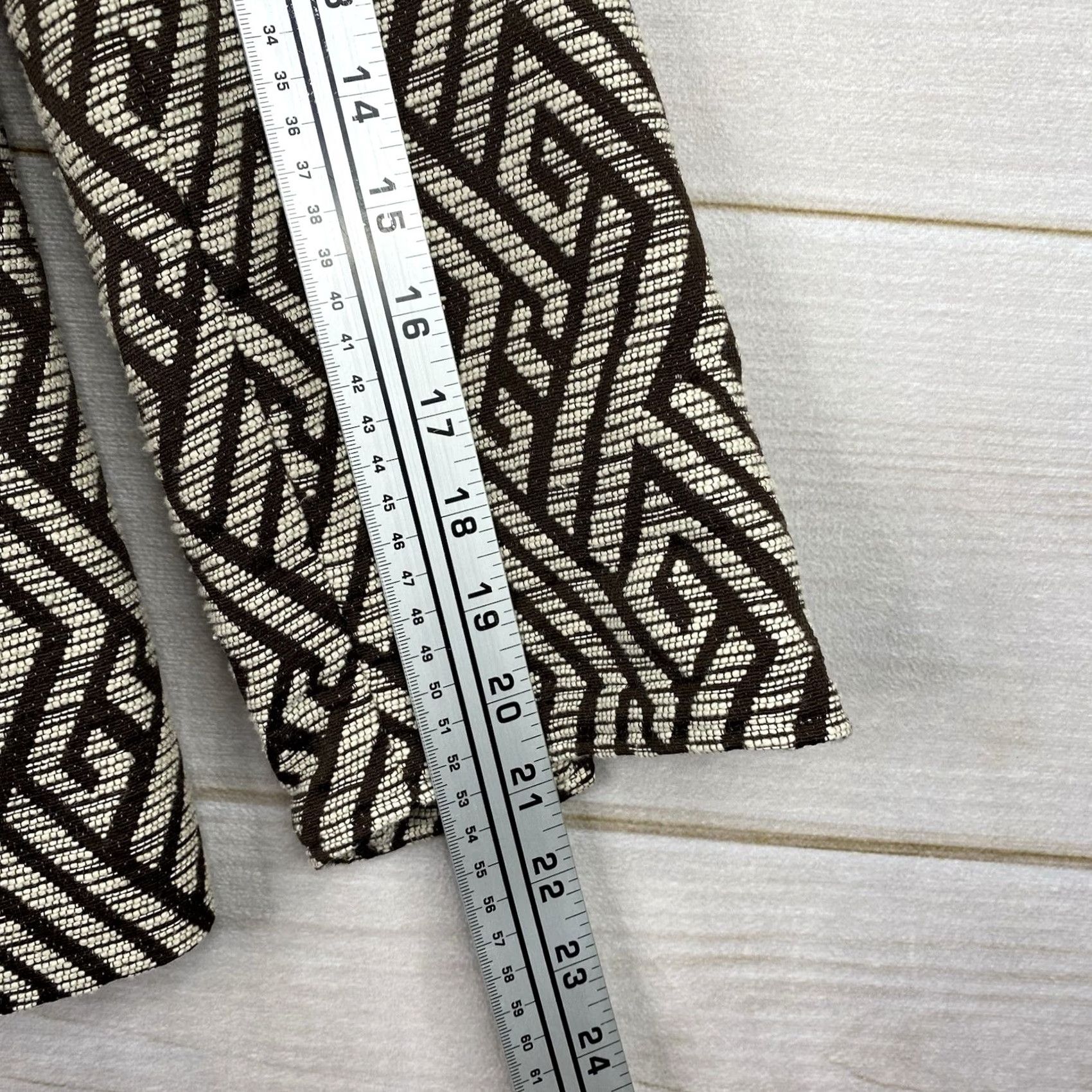 Vintage Chico's Blazer Jacket Geometric Print Lined Brown Geometric Print Casual Women's L BROWN Chico's Blazer 2 Size L / US 10 / IT 46 - 7 Thumbnail