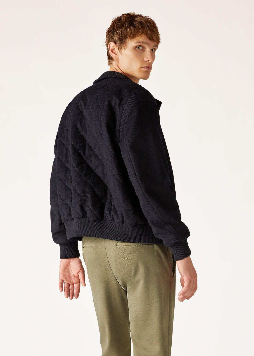 Loro Piana o1w1db10225 FAM7690 Bomber Jacket in Navy Blue Size US L / EU 52-54 / 3 - 3 Thumbnail