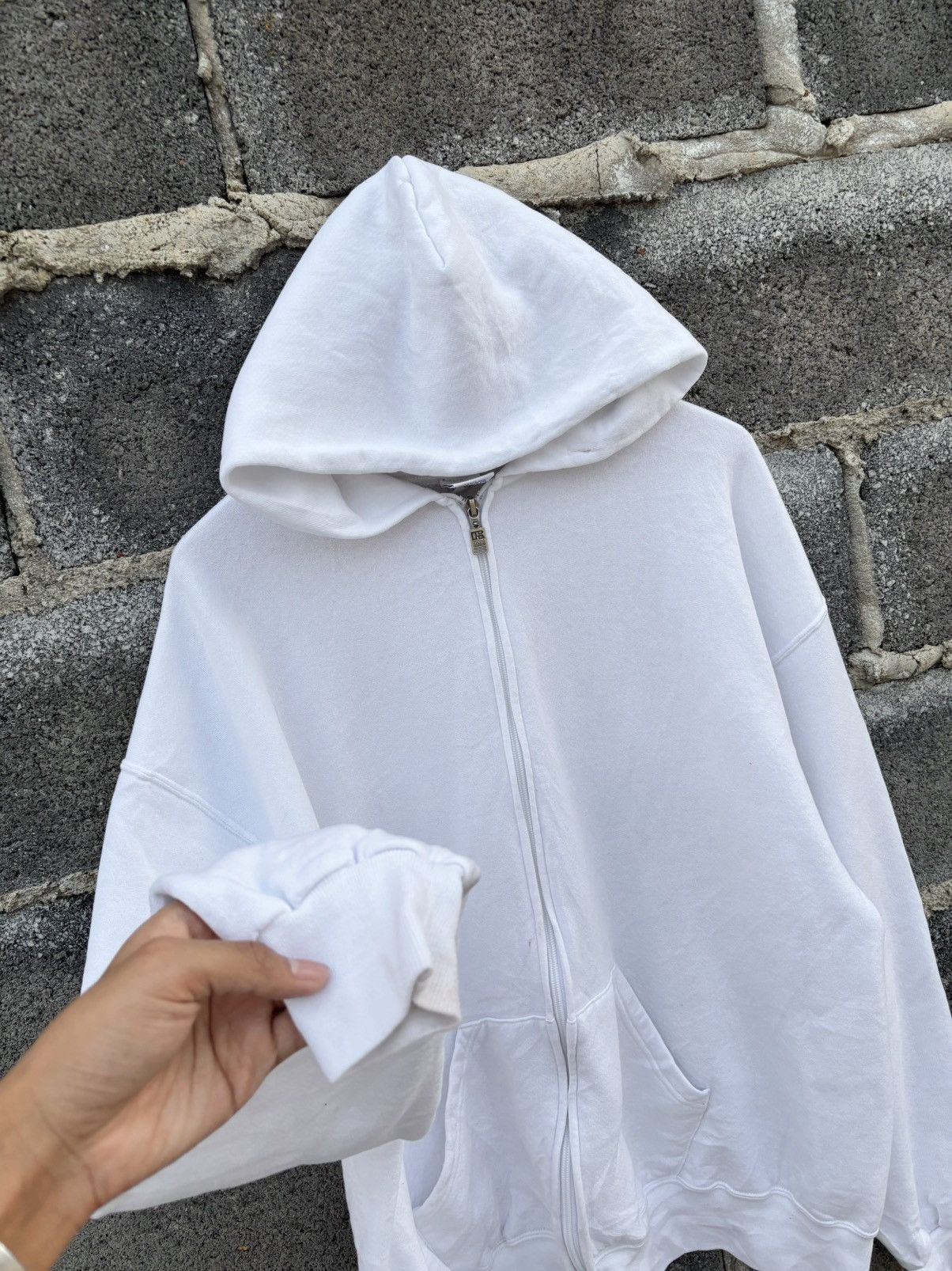 Vintage Vintage Russell Hoodie Zip Up 👽 Size US XL / EU 56 / 4 - 9 Thumbnail
