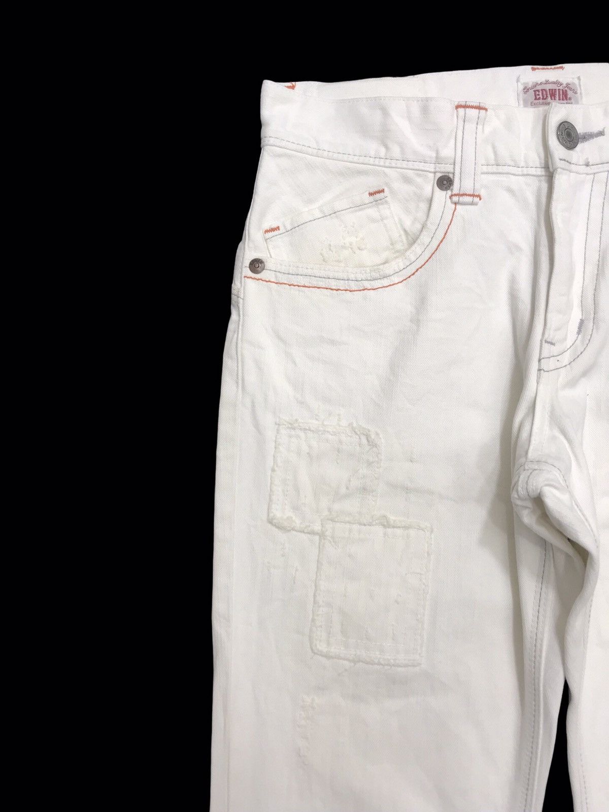 Edwin 💥ARCHIVAL WIDE FLARE💥VERY RARE EDWIN DISTRESSED DENIM F250 Size US 32 / EU 48 - 4 Thumbnail