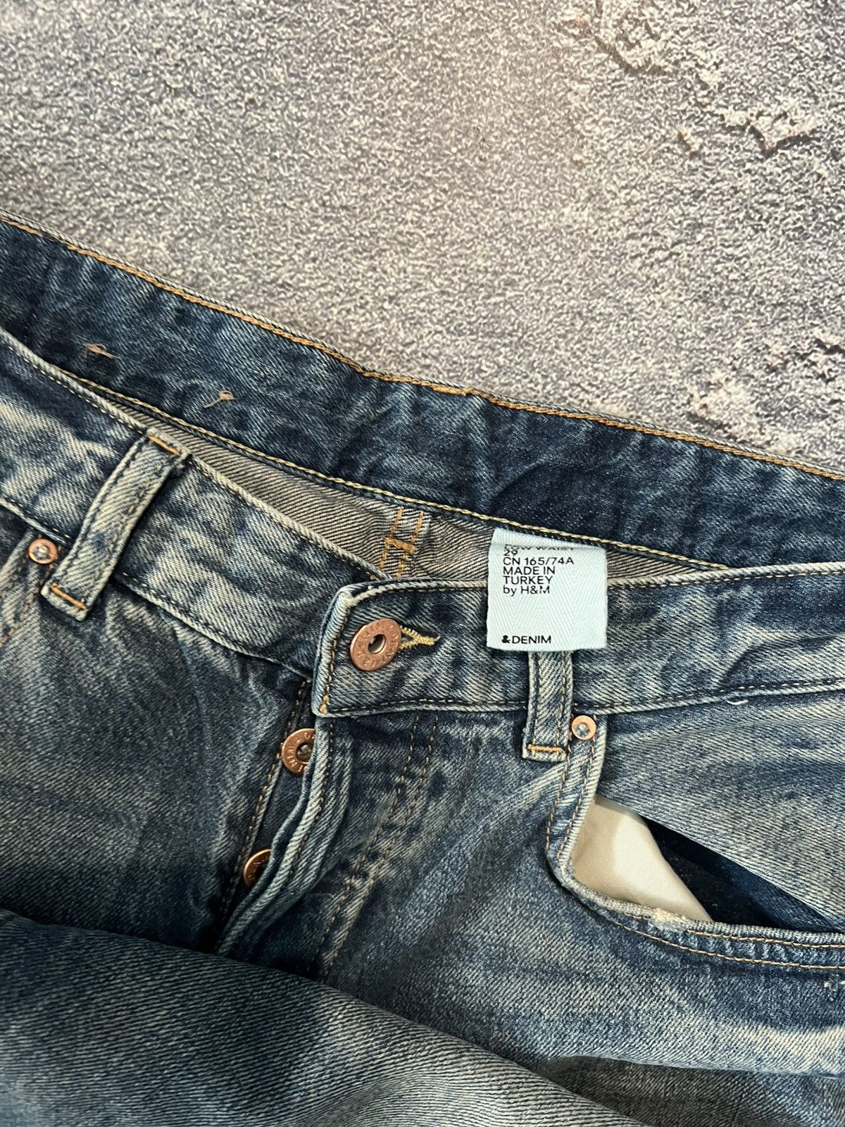 Japanese Brand Distressed Vintage Slim Archival Jeans Retro Style Size US 32 / EU 48 - 5 Thumbnail