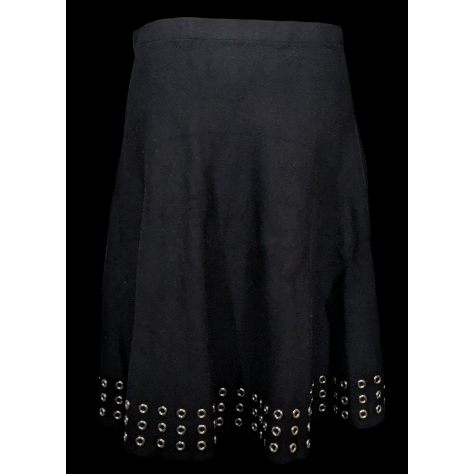Other Gothic Punk Sioni Rivet Edged Midi Skirt Size 31" - 1 Thumbnail