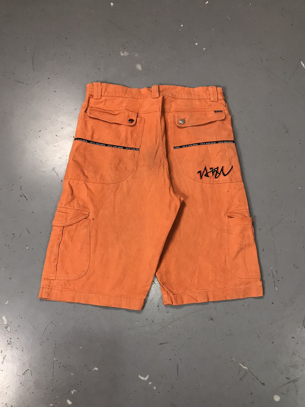 Designer Vintage Y2K multi pocket cargodenim jort Size US 38 / EU 54 - 2 Thumbnail