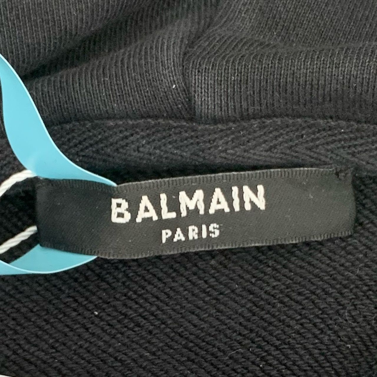 Balmain Balmain Paris Black Hoodie Sweatshirt With Logo Drawstring H Size S / US 4 / IT 40 - 5 Thumbnail