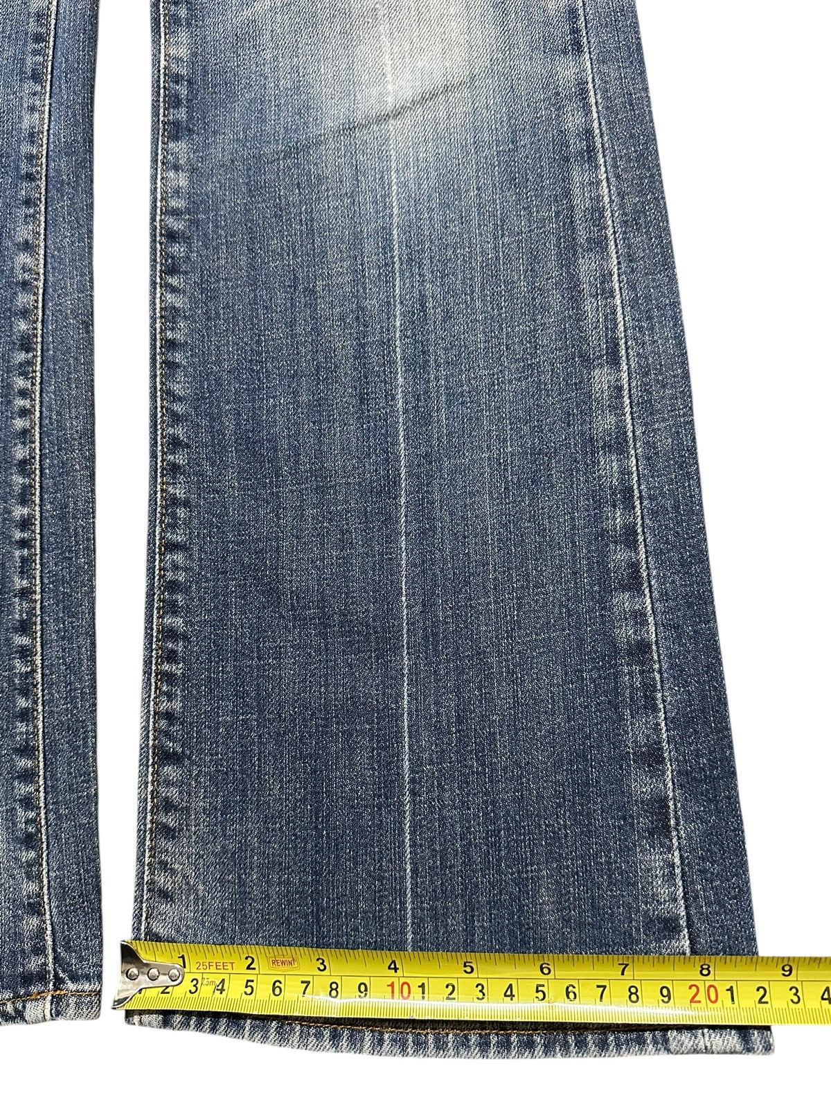 Other Vintage Japanese Brand Blue Faded Wash Style Flare Jeans Size US 28 / EU 44 - 15 Thumbnail