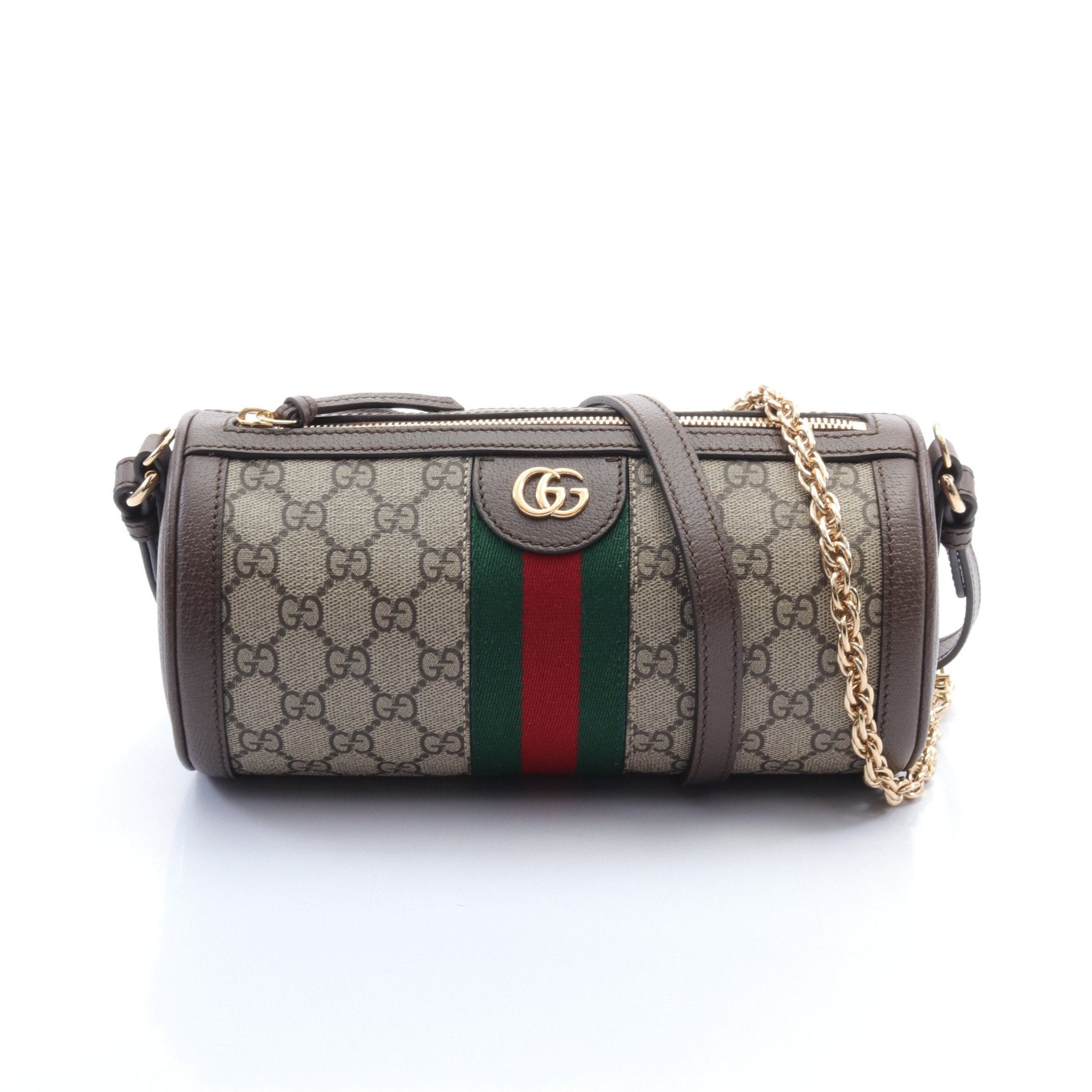 Gucci Gucci Ophidia Gg Supreme Shoulder Bag Leather Beige Brown Multicolor Size ONE SIZE - 1 Thumbnail