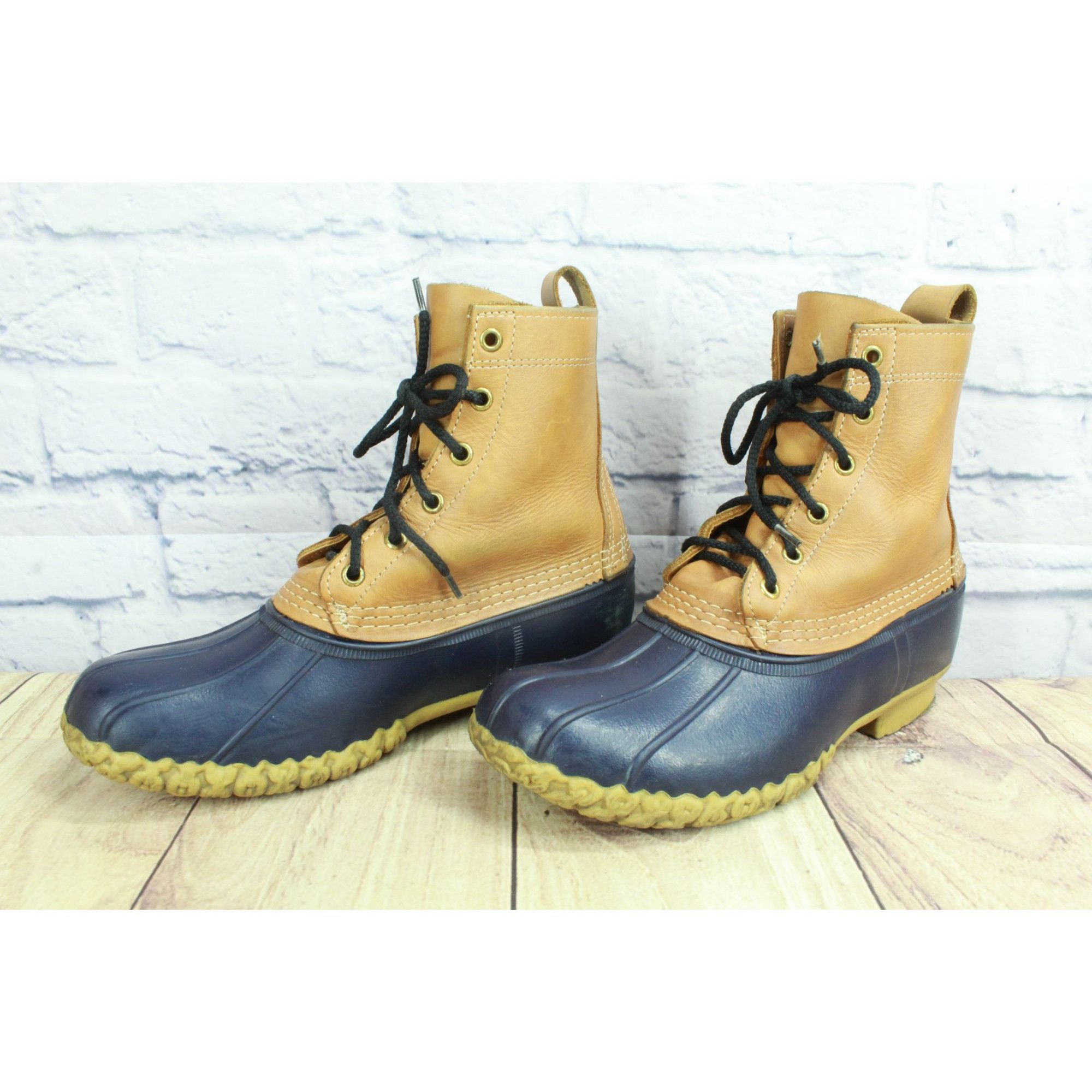 L.L. Bean LL Bean Women’s Duck Boots Blue/Brown Size 9 M Size US 9 / IT 39 - 3 Thumbnail