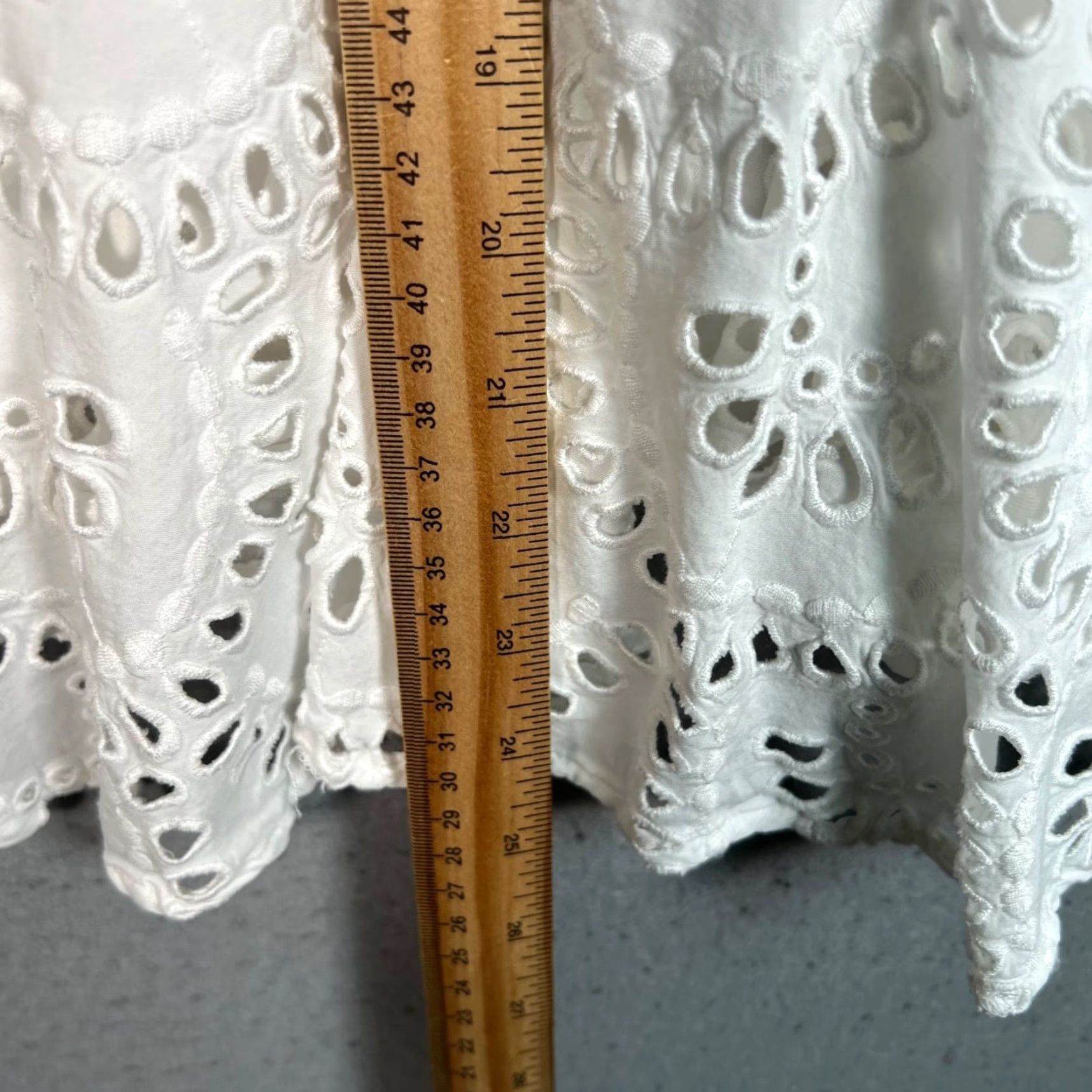 Free People VINTAGE Free People Dress Eyelet Lace Sleeveless Mini Womens Medium White Size M / US 6-8 / IT 42-44 - 6 Thumbnail