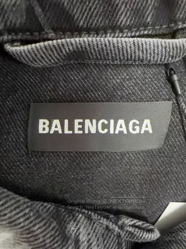 Balenciaga Balenciaga Denim Jacket Size US L / EU 52-54 / 3 - 3 Thumbnail