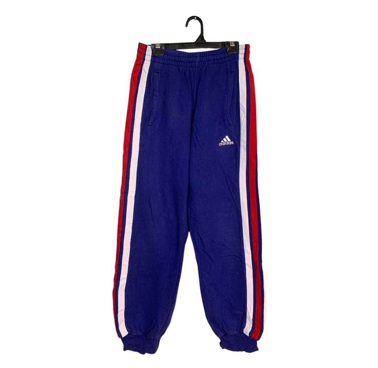 Adidas Rare Design Vintage Adidas France Stripe Jogger Pants Size US 26 / EU 42 - 2 Thumbnail