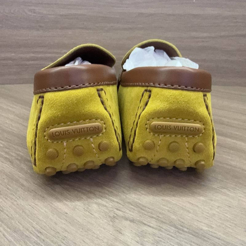 Louis Vuitton Louis Vuitton Yellow Suede Loafers for Men -2505 Size US 9 / EU 42 - 3 Thumbnail
