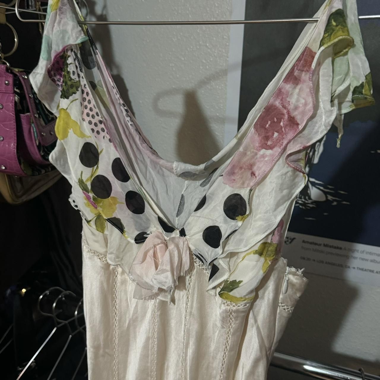 Dior Christian Dior John Galliano Floral Silk Dress Size M / US 6-8 / IT 42-44 - 3 Thumbnail