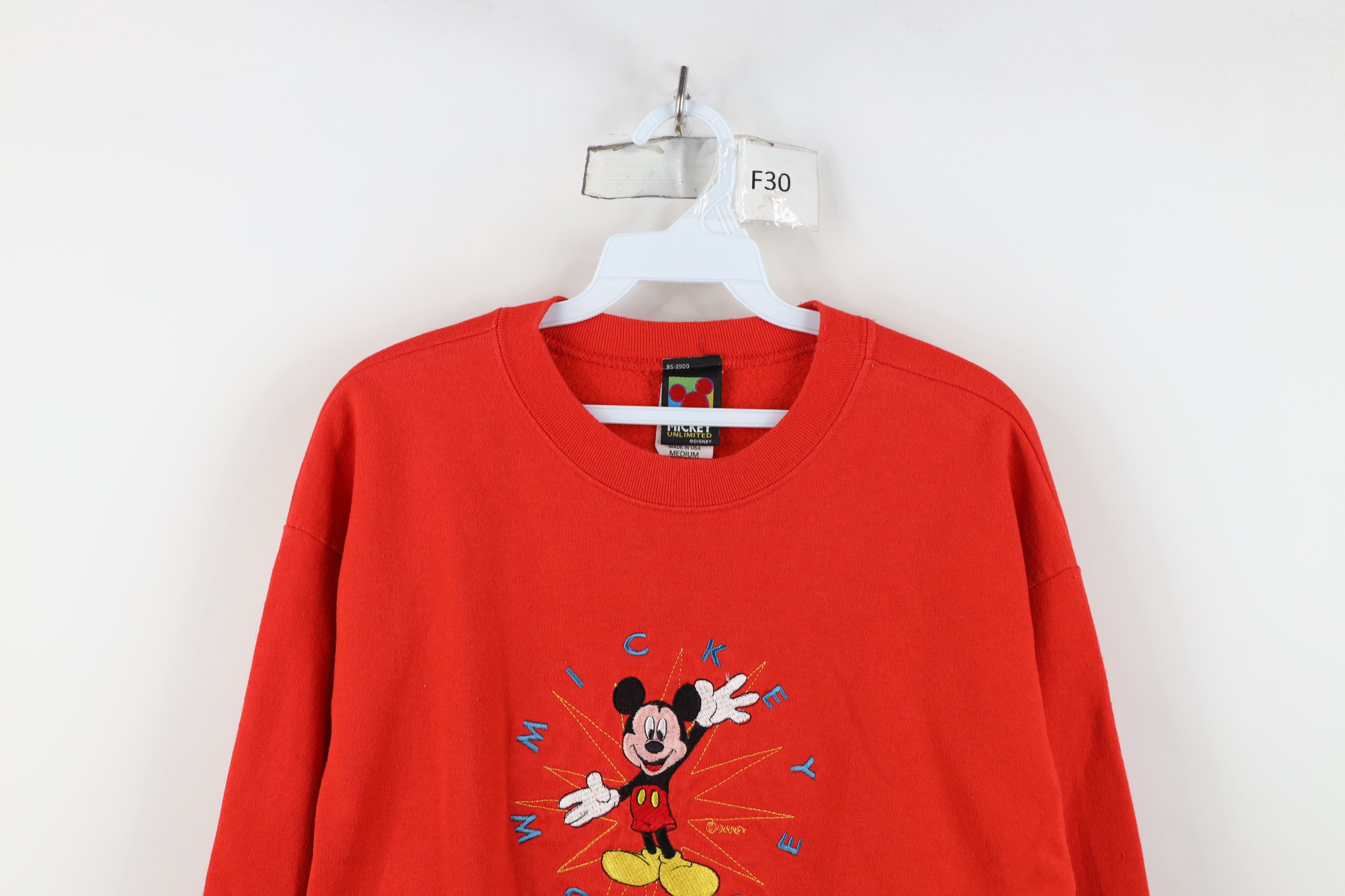 Disney Vintage 90s Disney Mickey Mouse Crewneck Sweatshirt USA Size US M / EU 48-50 / 2 - 2 Thumbnail